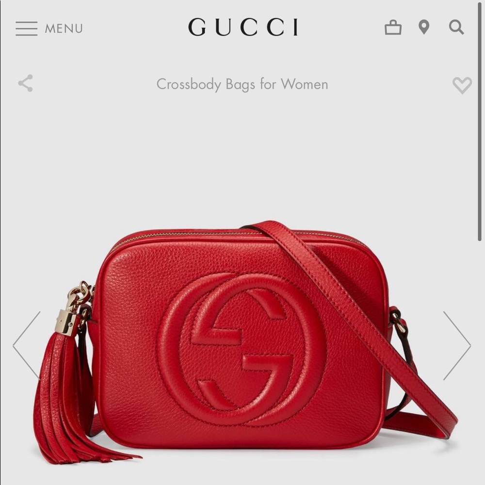 Gucci Soho Disco Red Crossbody Bag